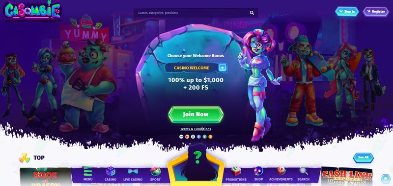 Découvrez les avantages de Casombie Casino en Ligne avec Bonus Gratuit Offert - aperçu